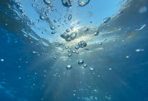 Bubbles in water